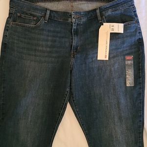 Levi's 711 Skinny Jeans, Size 22W Short, NWT